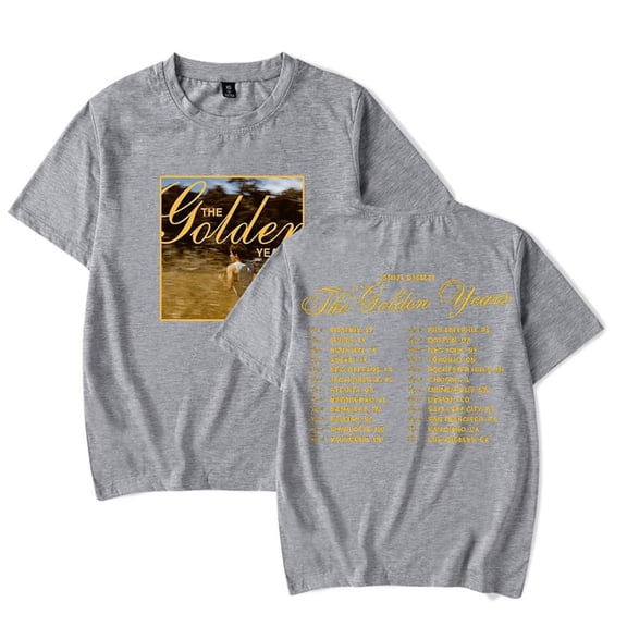 Joshua Bassett The Golden Years Tour T-Shirt Casual Short Sleeved Crewneck Fashion Tee
