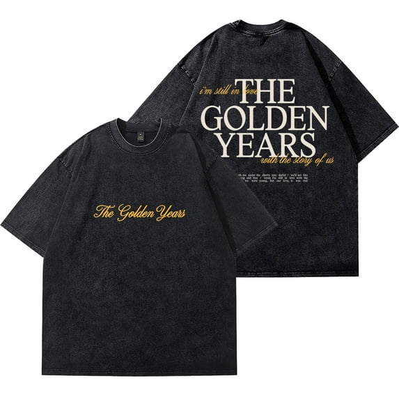 Joshua Bassett Vintage Wash Tee The Golden Years Tour Merch T-Shirts Women Men Fashion Streetwear