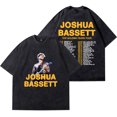 thumbnail image 1 of Joshua Bassett Vintage Wash Tee The Golden Years Tour Merch T-Shirts Women Men Fashion Streetwear, 1 of 5