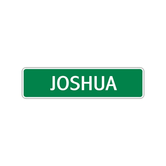 Joshua Boys Children Name Indoor Outdoor Letter Printed Label Wall Plaque Decoration Novelty Aluminum Sign 4"x13.5"