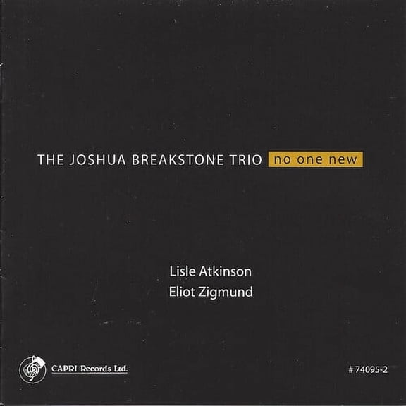 Joshua Breakstone - No One New - Music & Performance - CD