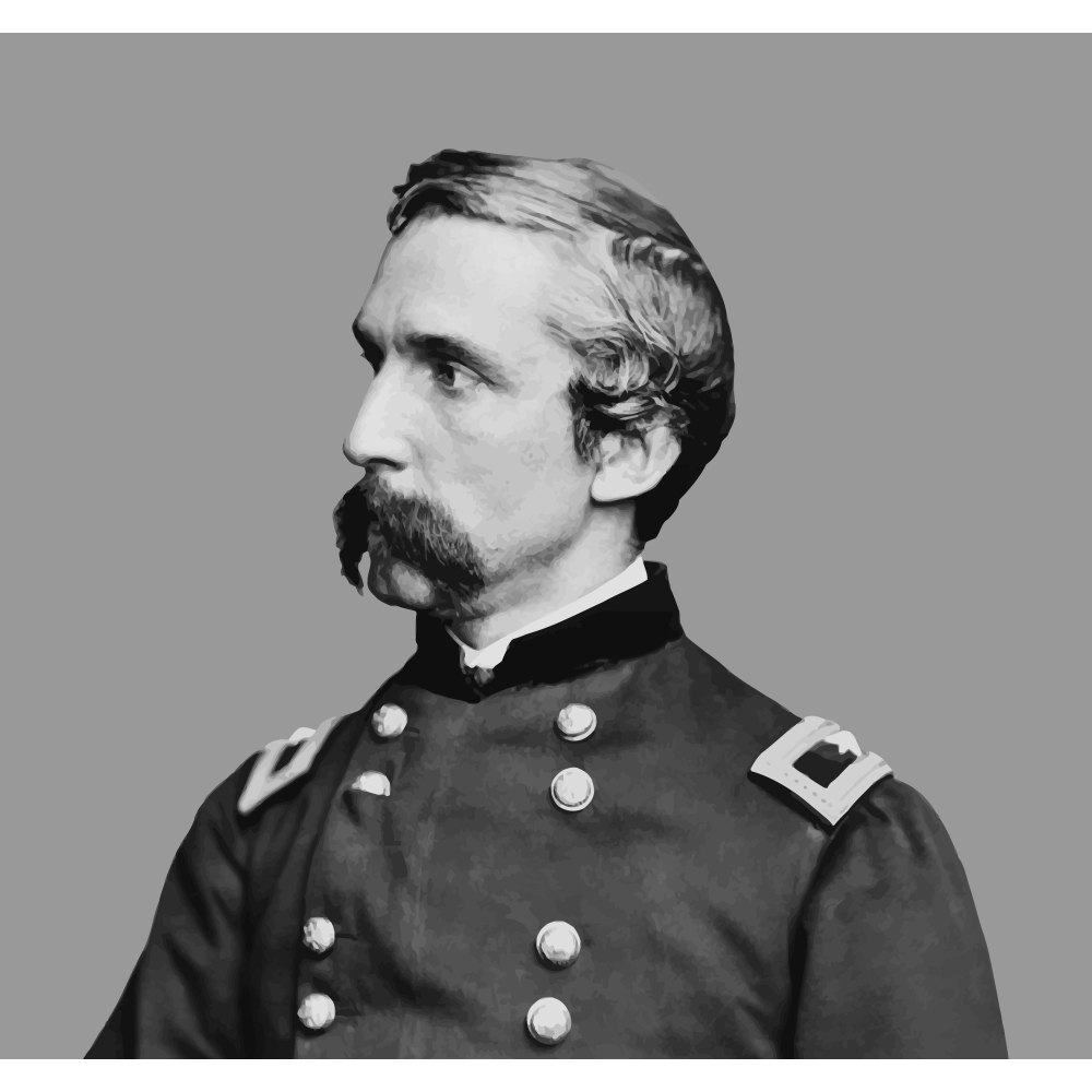 Joshua L. Chamberlain vector portrait Poster Print