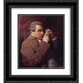 thumbnail image 1 of Joshua Reynolds 2x Matted 20x24 Black Ornate Framed Art Print 'Portrait of Joseph Baretti', 1 of 2