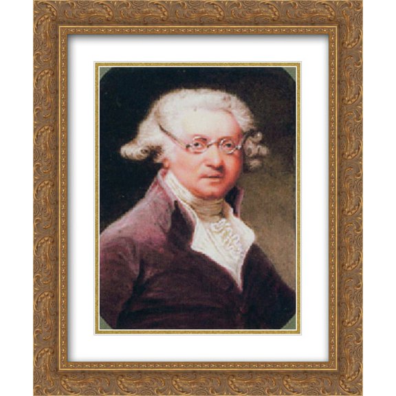 Joshua Reynolds 2x Matted 20x24 Gold Ornate Framed Art Print 'Self-Portrait'