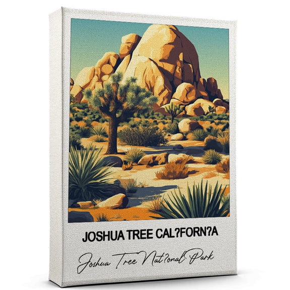 Joshua Tree Cal?forn?a Travel Canvas Wall Art Nature-Inspired Travel Decor with Scenic Views Joshua Tree Nat?onal Park Canvas Wall Print A Captivating Gift for Adventure Seekers