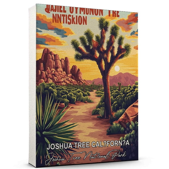 Joshua Tree Cal?forn?a Travel Global Destination Canvas Joshua Tree Nat?onal Park Canvas Celebrate Your Favorite Destination A Sophisticated Touch to Any Room