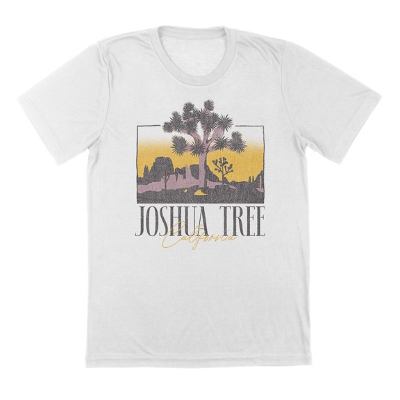 Joshua Tree Cali Humor Graphic White Mens T-Shirt