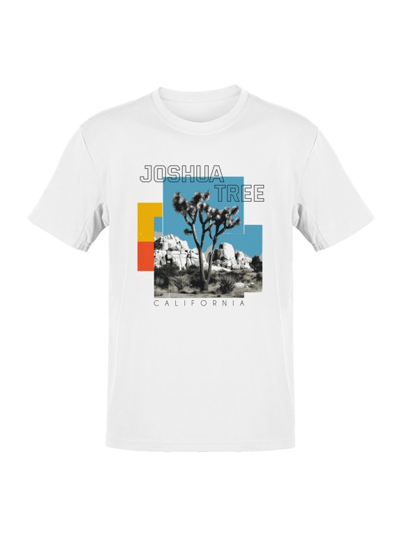 Joshua Tree California Men's White T-shirt