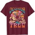 thumbnail image 1 of Joshua Tree California Nature Hiking Mountains Outdoors Unisex T-Shirt for Men Women Kids Toddler,Maroon Color,Size 2XL, 1 of 5
