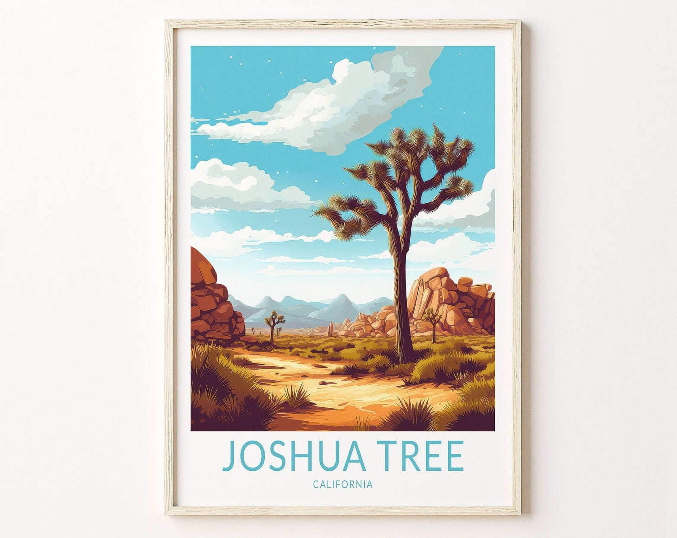 Joshua Tree California Travel Print Wall Art, Joshua Tree National Park ...