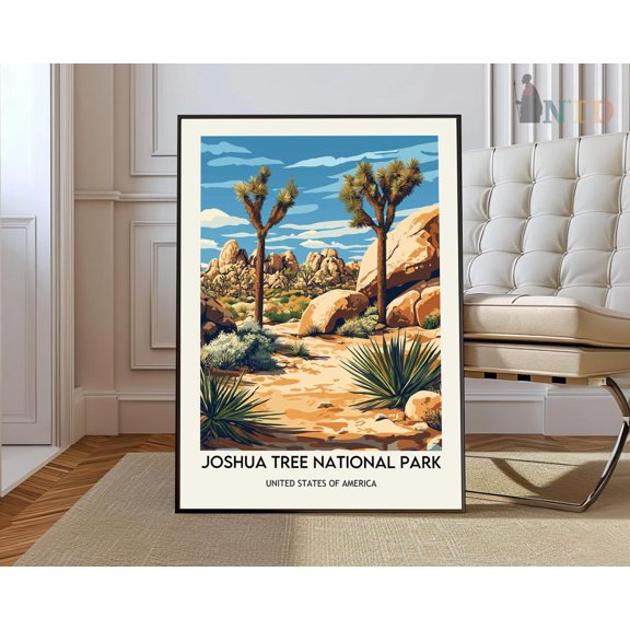 Joshua Tree Desert Landscape Poster Unframed Paper Print