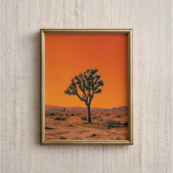 Joshua Tree Desert Landscape Wall Art Poster Unframed Paper Print