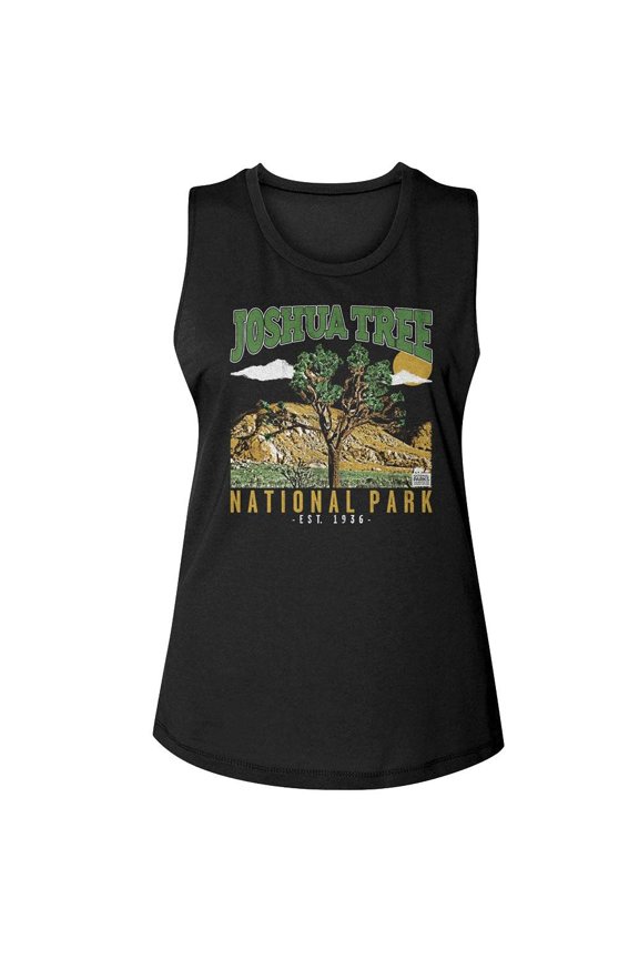 Joshua Tree Est 1936 Women's Tank (Black, Women'sXL)