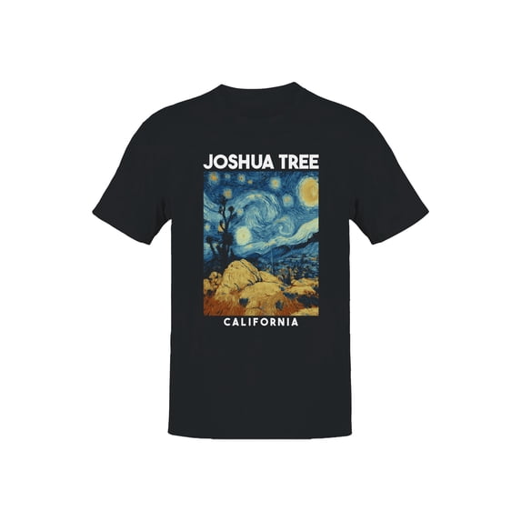 Joshua Tree Graphic Men's Black T-Shirt