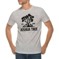 thumbnail image 1 of Joshua Tree Logo Graphic Design Ring Spun Combed Cotton Short Sleeve Deluxe Jersey T-Shirt - Heather Grey 2XL, 1 of 4