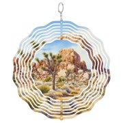 Joshua Tree National Park Desert 3D Wind Spinner Metal Kinetic Hanging Art Yucca Nature Decor Gift