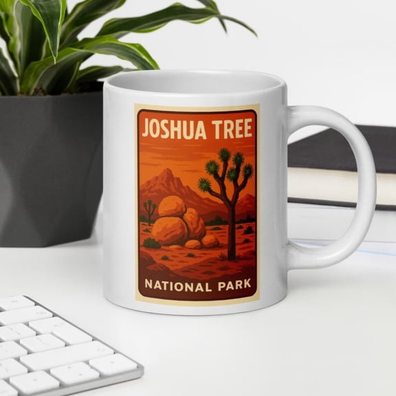 Joshua Tree National Park Mug R Desert Nature Hiking Adventure Gift White Ceramic Coffee Cup Outdoor Lovers.