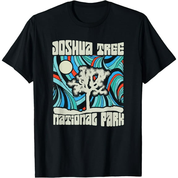 Joshua Tree National Park Retro Psychedelic 60s Unisex T-Shirt for Men Women Kids Toddler