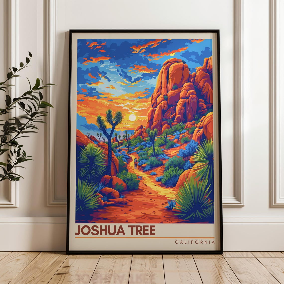 Joshua Tree National Park Travel Poster - Unites States Wall Art Print ...