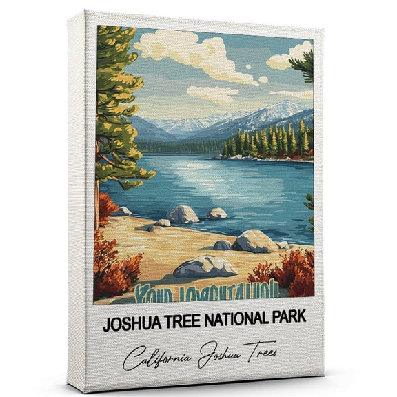 Joshua Tree National Park Travel Wall Canvas Elegant and Cultural Art Print California Joshua Trees Canvas Print Ideal Gift for Travel Lovers