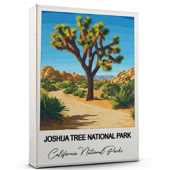 Joshua Tree National Park Travel Wall Canvas – Elegant and Cultural Art Print California National Parks Canvas Print – Ideal Gift for Travel Lovers