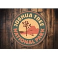 thumbnail image 1 of Joshua Tree Novelty Sign, Metal Wall Decor - 12" Round, 1 of 4