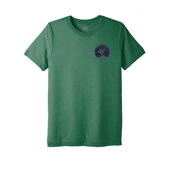 Joshua Tree Water-Based Unisex T-Shirt - Grass Green/Navy Logo - M