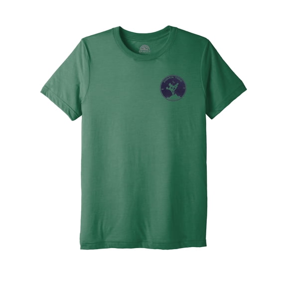 Joshua Tree Water-Based Unisex T-Shirt - Grass Green/Navy Logo - XL