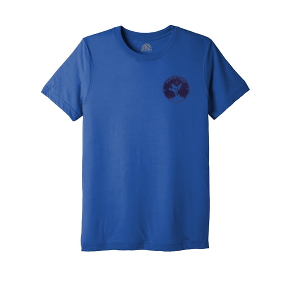 Joshua Tree Water-Based Unisex T-Shirt - Royal Tri/Navy Logo - L