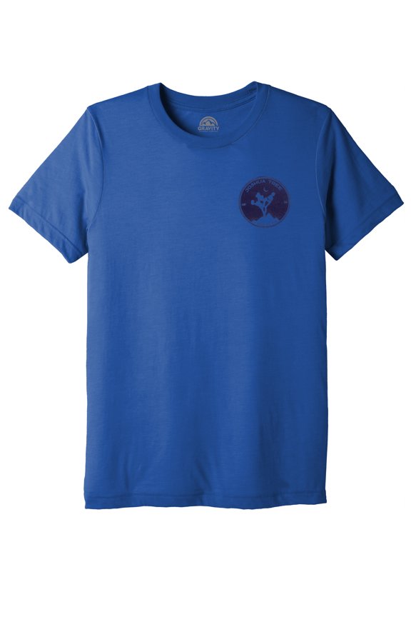 Joshua Tree Water-Based Unisex T-Shirt - Royal Tri/Navy Logo - XL