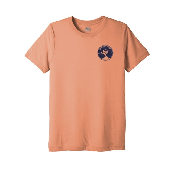 Joshua Tree Water-Based Unisex T-Shirt - Sunset/Navy Logo - XS