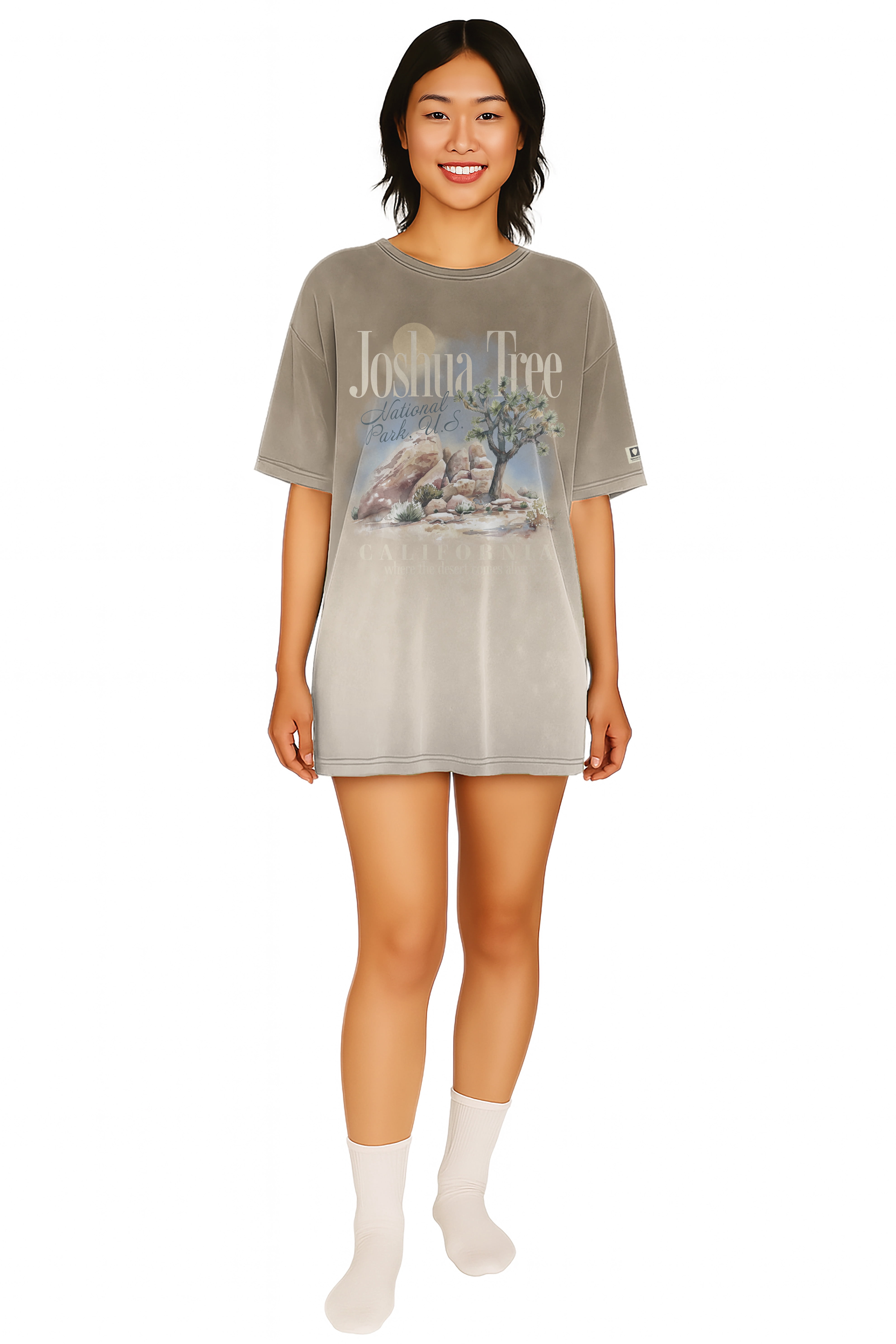Joshua Tree Women's Oversized Sleep Shirt, Sizes XS-3X