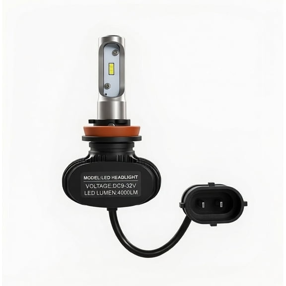 Josi Minea H11 LED Headlight Bulbs, H8 H9 Conversion Kit, 6500K White, Fanless Silent, 2-Pack