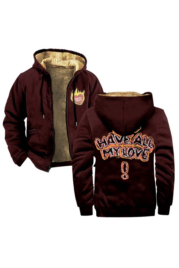 Josiah Queen All My Love Merch Zipper Hoodies Women Men Jacket Parkas Long Sleeve Streetwear Coat