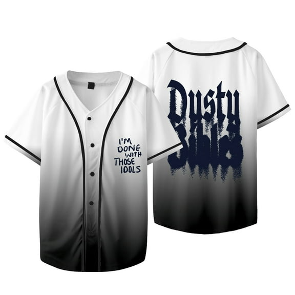 Josiah Queen Dusty Bibles Baseball Jacket Tee Women Men Fashion V-neck Short Sleeve T-Shirts