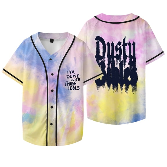 Josiah Queen Dusty Bibles Baseball Jacket Tee Women Men Fashion V-neck Short Sleeve T-Shirts