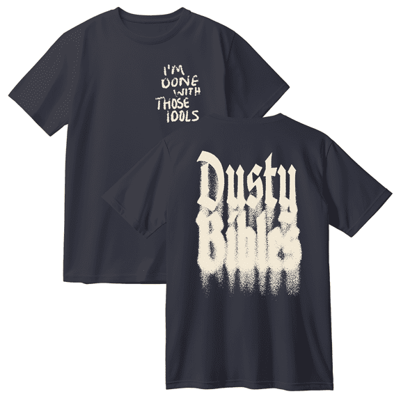 Josiah Queen Dusty Bibles Cotton T-shirt Women Men Short Sleeve Crewneck Fashion Tee