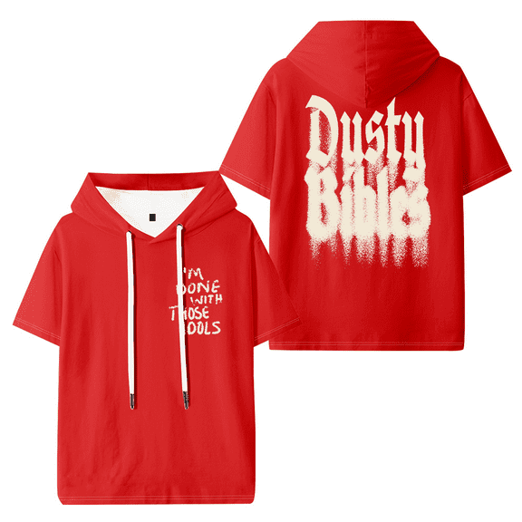 Josiah Queen Dusty Bibles Hooded T-shirt Women Men Short Sleeve Tee Casual Fashion Tops