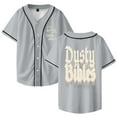 thumbnail image 1 of Josiah Queen Dusty Bibles Merch Baseball Jersey Shirt V-Neck Women Men Short Sleeve Streetwear Clothes, 1 of 3
