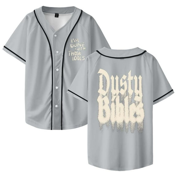 Josiah Queen Dusty Bibles Merch Baseball Jersey Shirt V-Neck Women Men Short Sleeve Streetwear Clothes