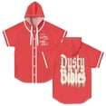 thumbnail image 1 of Josiah Queen Dusty Bibles Merch Hooded Baseball Jersey Short Sleeve Shirt Women Men Crewneck Tee, 1 of 3