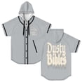 thumbnail image 1 of Josiah Queen Dusty Bibles Merch Hooded Baseball Jersey Short Sleeve Shirt Women Men Crewneck Tee, 1 of 3