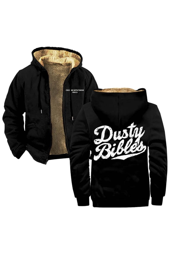 Josiah Queen Dusty Bibles Merch Zipper Hoodies Women Men Jacket Parkas Long Sleeve Streetwear Coat