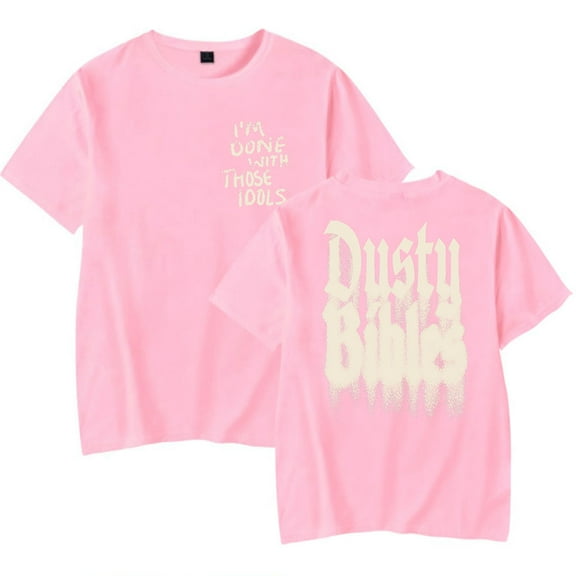 Josiah Queen Dusty Bibles Tee Women Men Short Sleeve Crewneck T-shirt Casual Tops