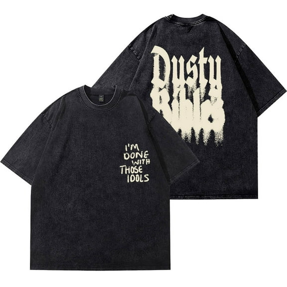 Josiah Queen Dusty Bibles Vintage Wash T-Shirts 2025 Tour Merch Women Men Cotton Short Sleeve Tee