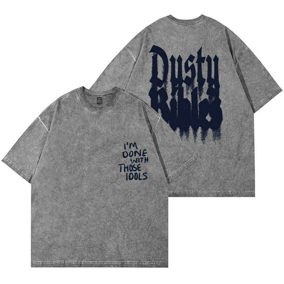 Josiah Queen Dusty Bibles Vintage Wash T-Shirts 2025 Tour Merch Women Men Cotton Short Sleeve Tee