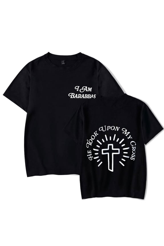Josiah Queen I Am Barabbas Merch T-shirt Summer Tour Men's and Women's Short Sleeve Role Playing Sports Shirt T-shirt