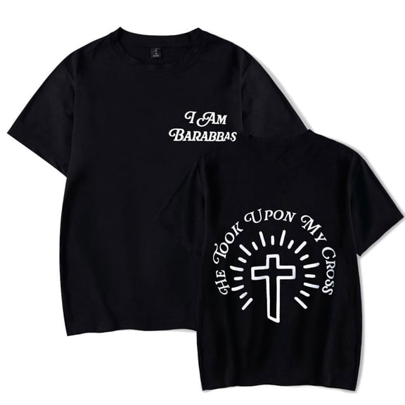 Josiah Queen I Am Barabbas Merch T-shirt Summer Tour Men's and Women's Short Sleeve Role Playing Sports Shirt T-shirt