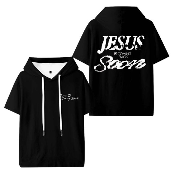 Josiah Queen Jesus Is Coming Back Soon Hooded T-Shirts Women Men Short Sleeve Tee Casual Fashion Clothes