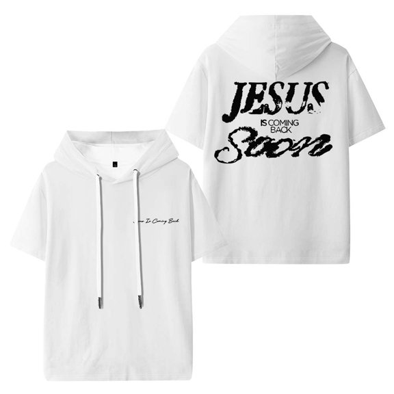 Josiah Queen Jesus Is Coming Back Soon Merch Hooded T-Shirts Casual Women Men Short Sleeve Tee Clothes